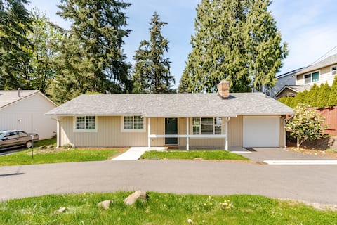 Pet friendly independent home with huge backyard