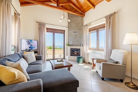 Seistron Villa- Piano, Quiet Views & near Knossos
