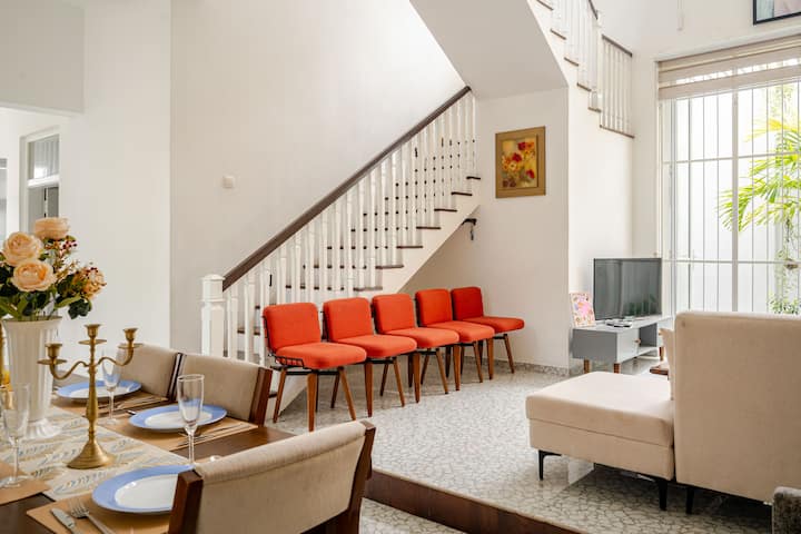 Spacious and welcoming, this seating area is designed to accommodate up to 20 guests comfortablyWhether it’s for a gathering, a relaxed chat, or a cosy movie night, the thoughtfully arranged seating ensures everyone has a place to unwind and connect.