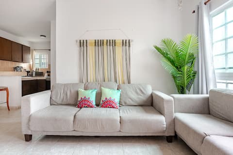 Top performing Airbnb: Ground floor apartment ideal for families · 3 bedrooms in Playa Del Carmen
