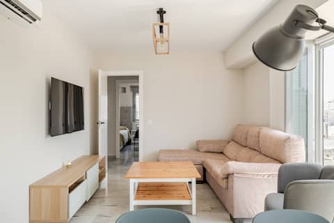 Modern apartment with ocean views