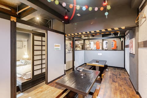 * 5 min walk from Tenjin Station * 56 sqm, 20+ people OK, all-you-can-drink, karaoke, all-you-can-ea
