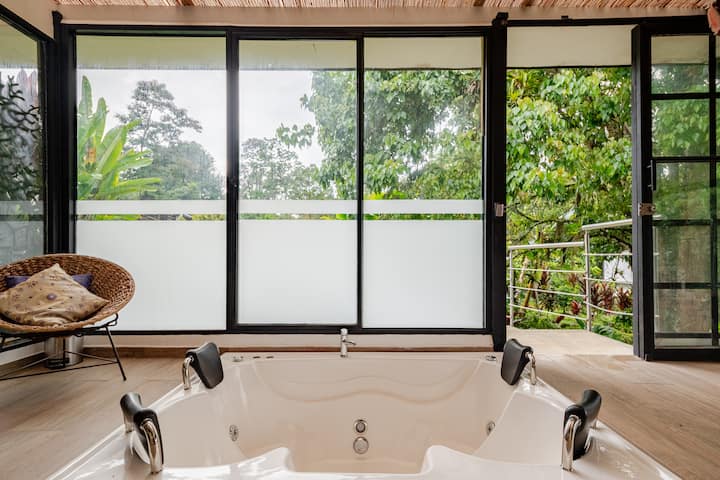 Cabaña Colibrí: Piscina & Cascada - Quindío