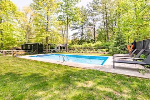 midcentury mod * POOL * walk out trail R2R/Mohonk
