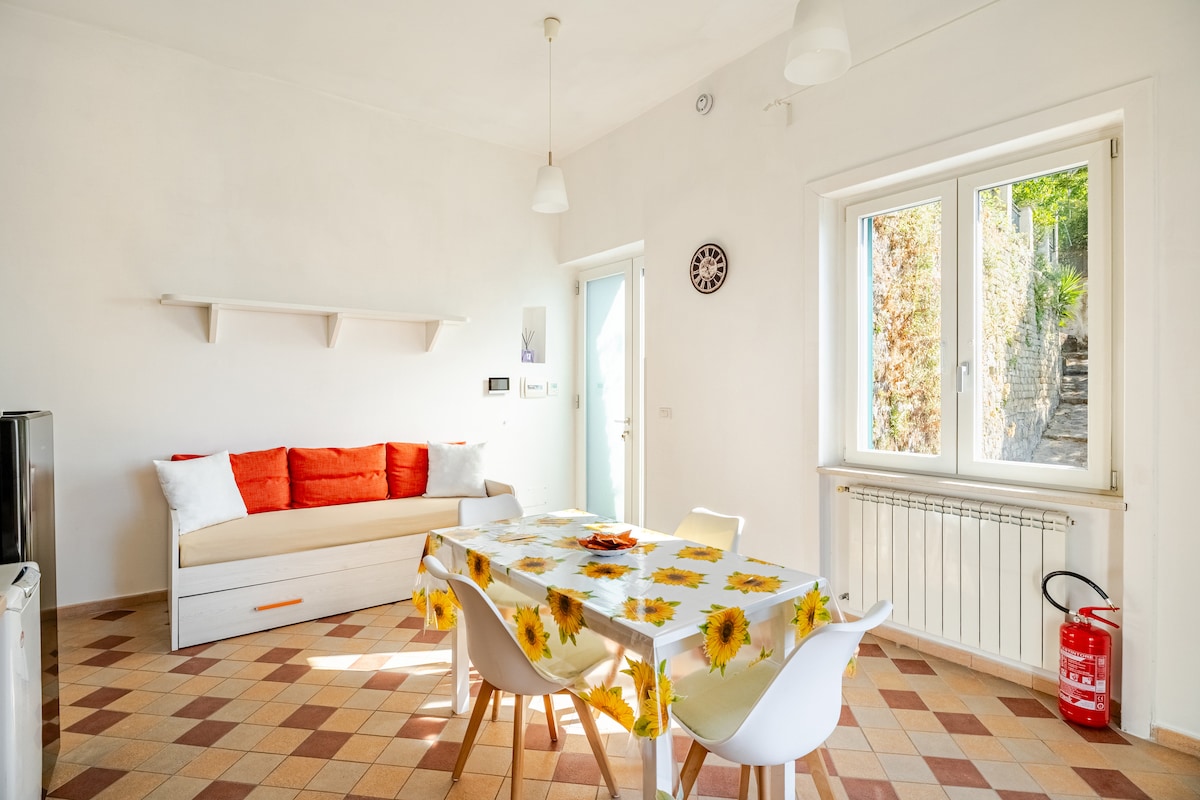 Popular Airbnb listing: [Vico Equense] balcony overlooking the sea near Sorrento in Vico Equense