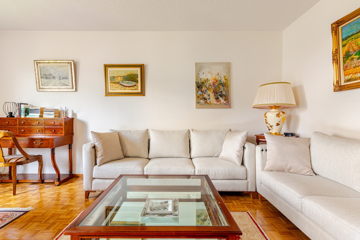Top Airbnb: Spacious Apartment in Central Geneva-Free Parking in Genève