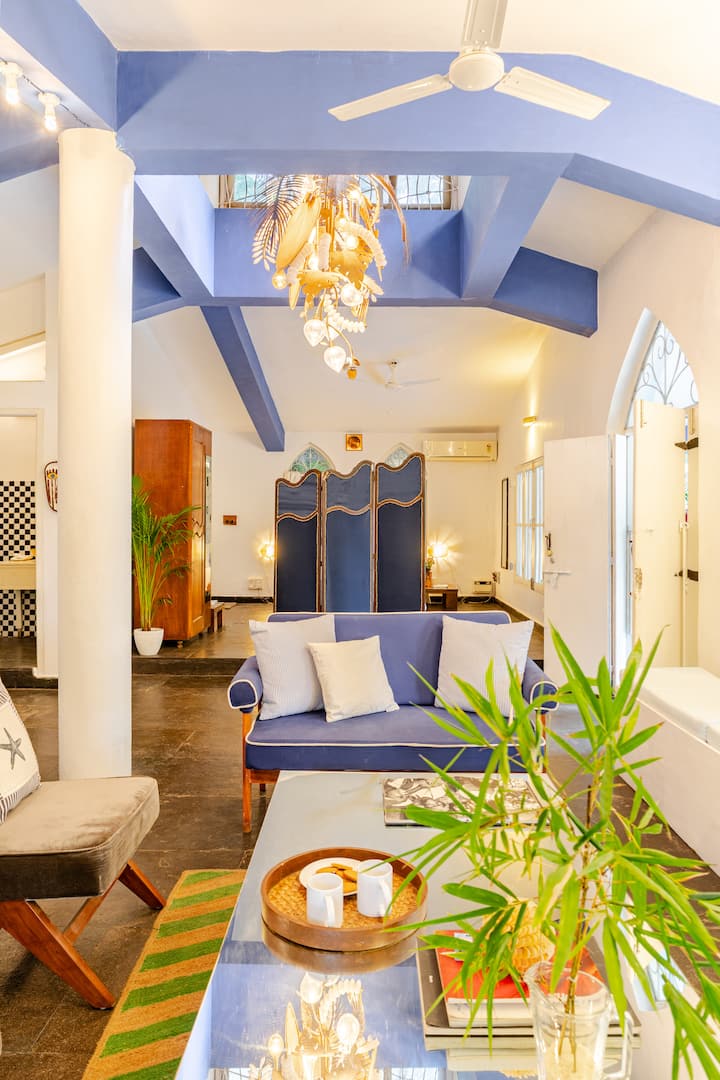 Portuguese Hilltop Home With Outdoor Movie Night - Anjuna