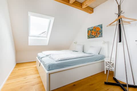 Twin Bed Room in Loft above Rotsee Lake