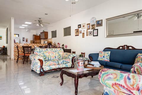 House with private pool/ Playacar 
 2 min  beach