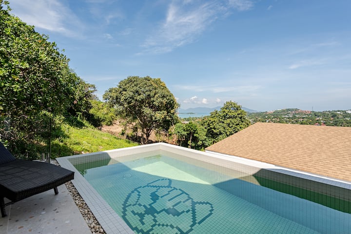 D5 Brand New Villa Seaview Pool Dao-5 Cat - サムイ島