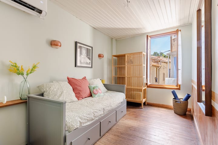 A serene bedroom designed for comfort and rest