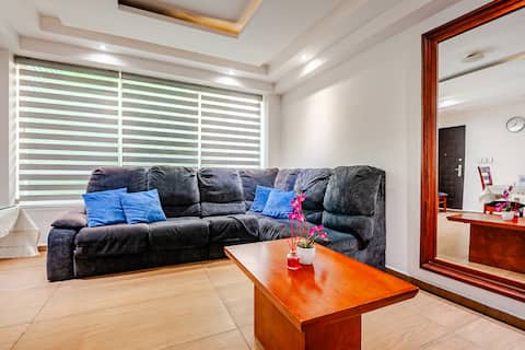 Top performing Airbnb: NEW Apt+Kitchen+Parking+TV+Laundry+Hot Water@CDMX in Coyoacán