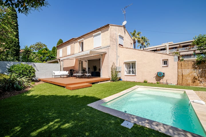 Villa à Portissol, Piscine + Plage & Port à Pied - Sanary-sur-Mer