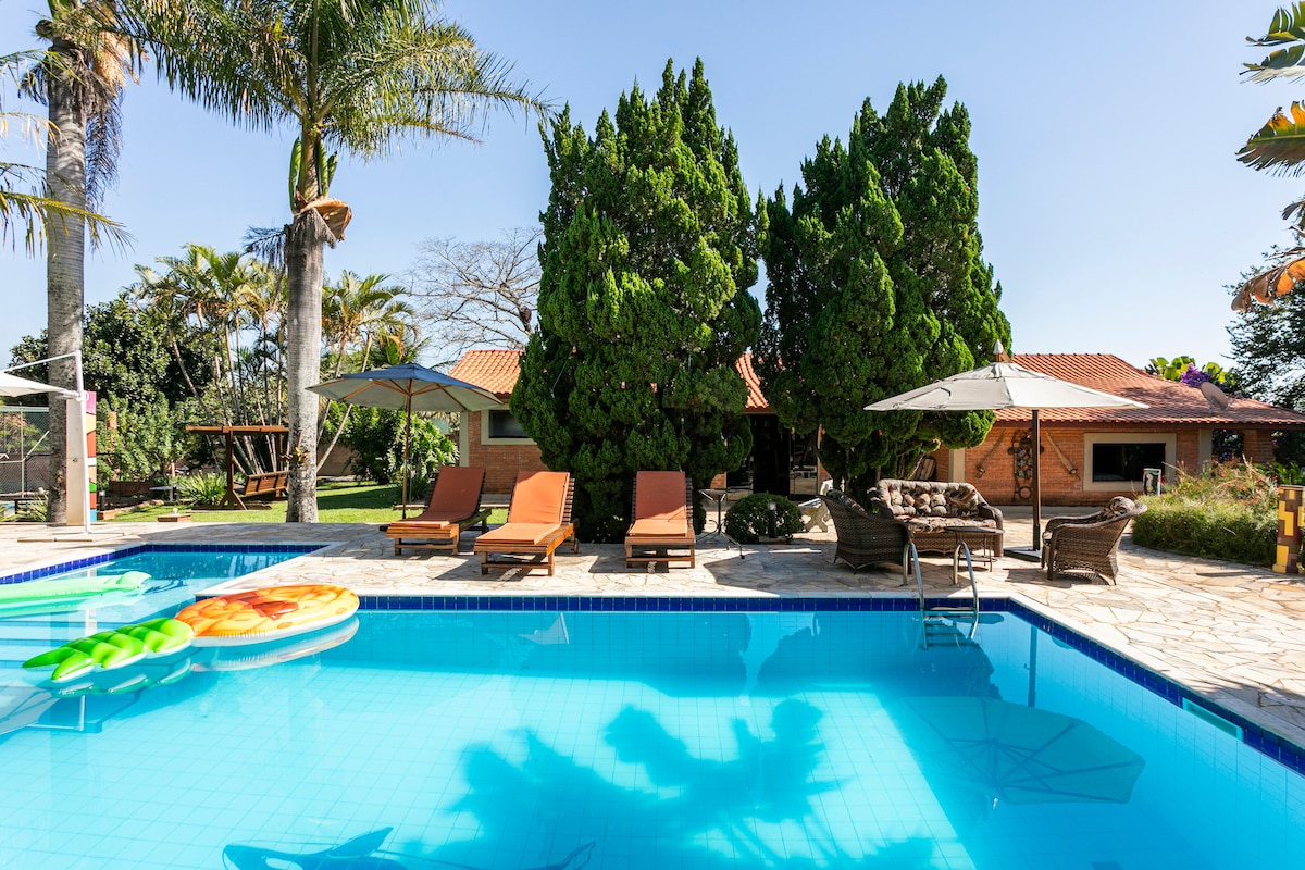 Acomodações da Chácara em Boituva | 4 Suítes Casa de Campo SP