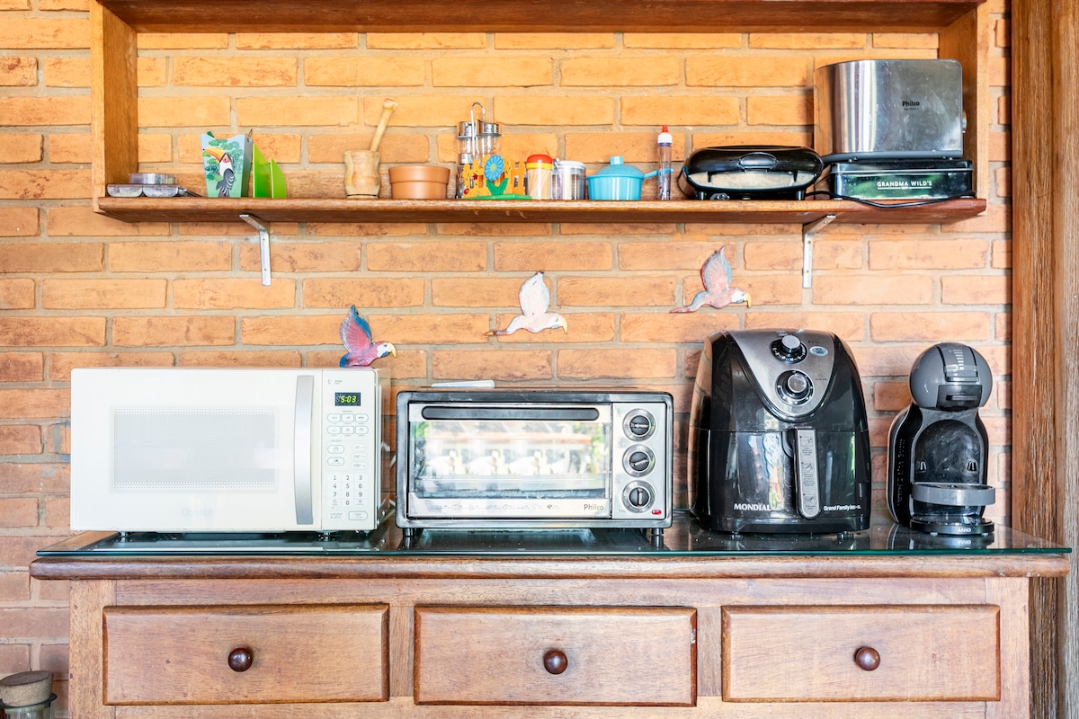 Churrasqueira e Fogão a Lenha - Chácara em Boituva | Condomínio Vitassay