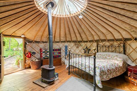 Off Grid Yurt nestled in the Ironbridge Gorge.