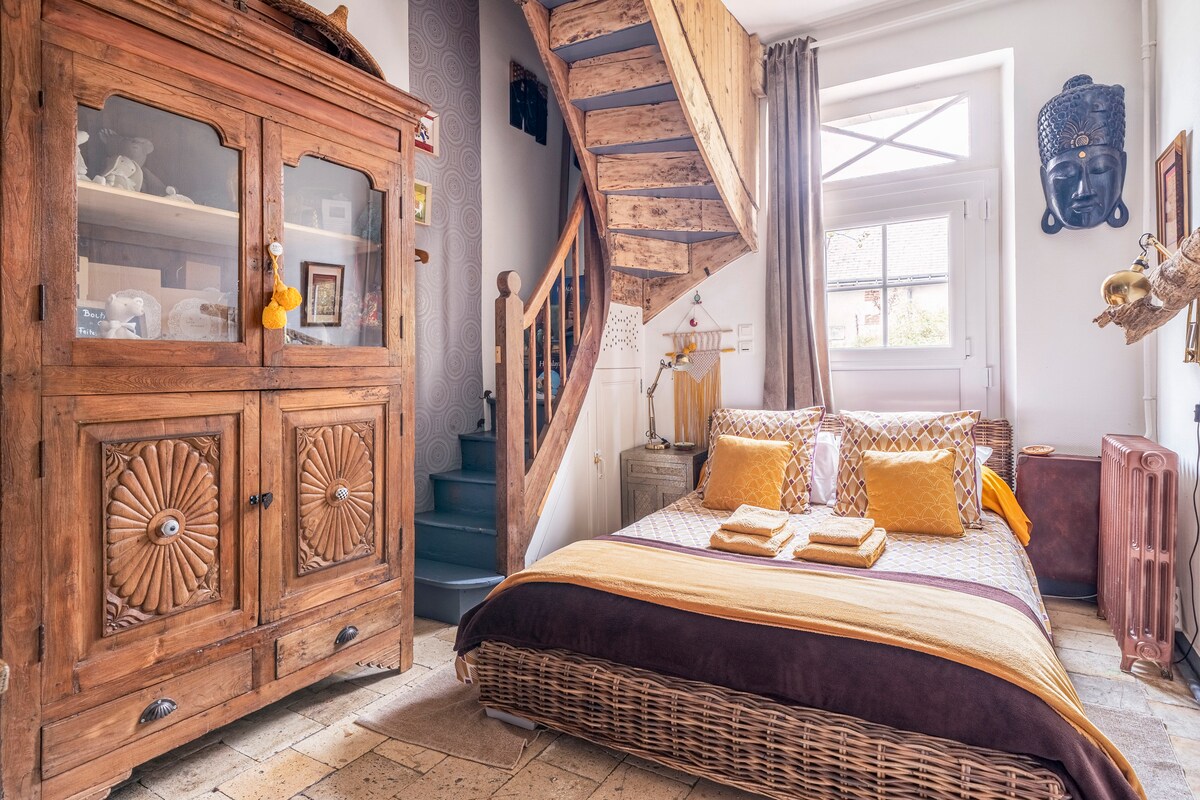 CHAMBRE JAIPUR
Couleur Epice, 
还可以享用小水槽 
