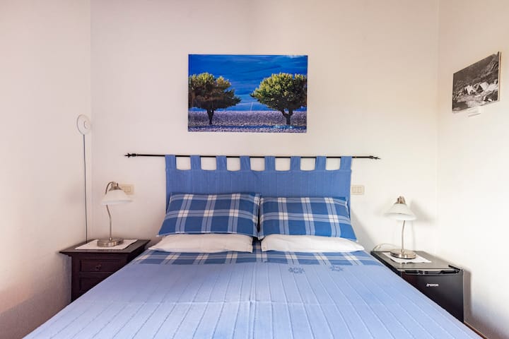 House in the countryside with pool and garden on the ground floor: double bedroom + single bed with independent entrance and adjacent to the house, with bathroom complete with shower inside. Available for groups of 6
