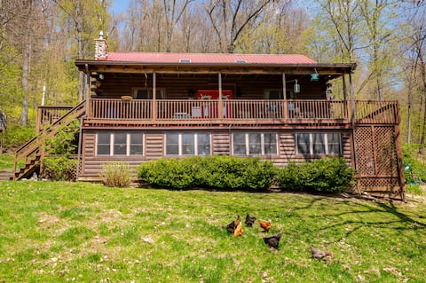 Cabin in the woods- entire private lower level