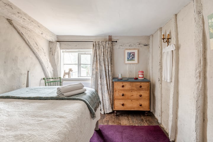 单人房，配备4英尺宽的床。