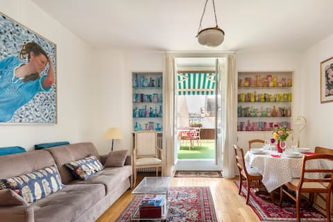Successful Airbnb property: 4* apartment in a good location with terrace, parking in Dijon