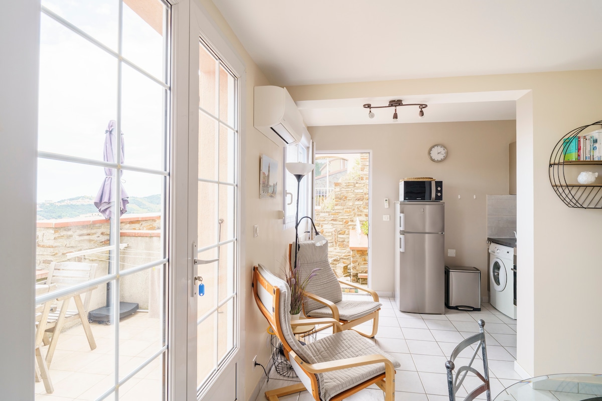 Propriété Airbnb réussie: Independent 3* apartment, large terrace, sea view à Banyuls Sur Mer