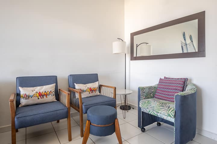 Praia do Tombo -Vist mar-TV&Wifi-Garag-in/out flex