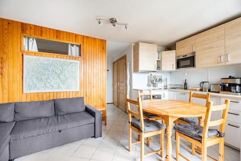 Top Airbnb: Apartment 4/6 people - At the foot of the lifts, in Huez