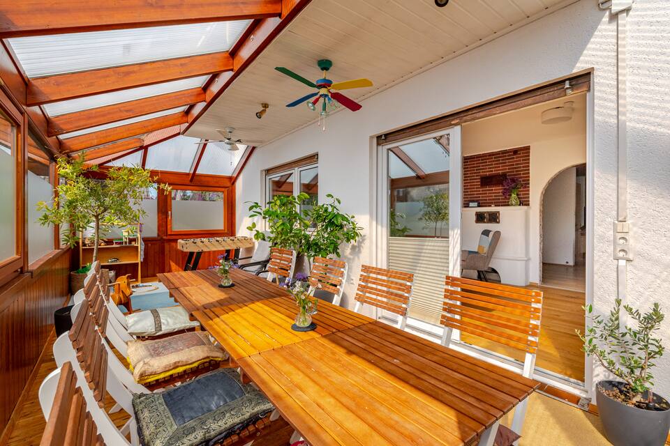 A family house with a conservatory games room near the Black Forest, Tuningen, Baden-Württemberg, Germany, photo 3 of 10