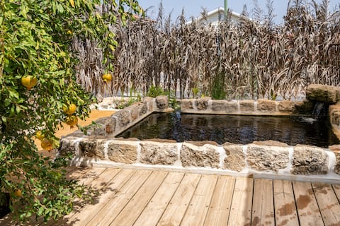 The Arches House in the Galilee-quiet, natural pool - perfect for a family !