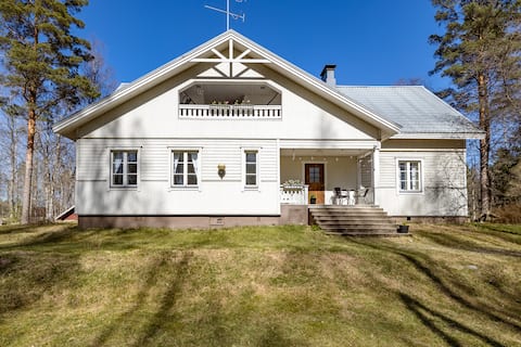 Large villa by a small river