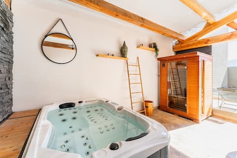 pool house jacuzi private sauna 4 bedrooms