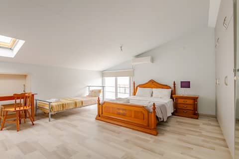 Spacious 1 bedroom apartment w/t an attic bedroom