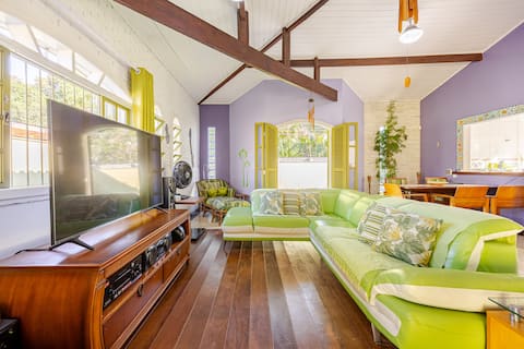 Top Airbnb: Green and lilac Ubatuba em Ubatuba