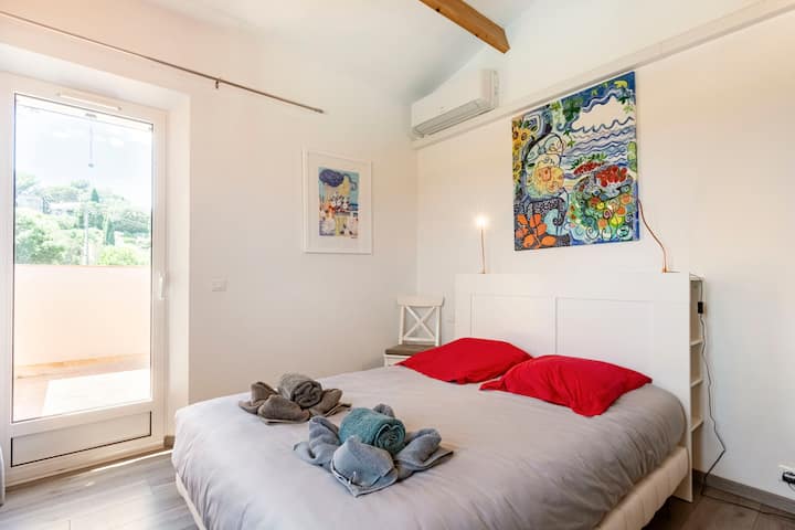 chumba cha kulala cha 3 juu, karibu na mtaro