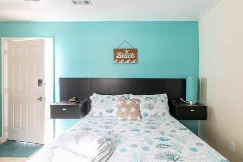Spacious room and bathroom w/ private entrance.