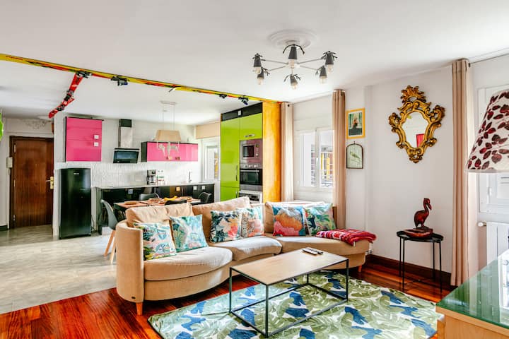 Modern & Vintage Bilbao, Check-in 24h, Wifi - Baracaldo