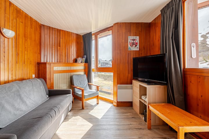 Chaleureux T1 Bis Rénové 30 M2 Dernier éTage Wifi - Tignes