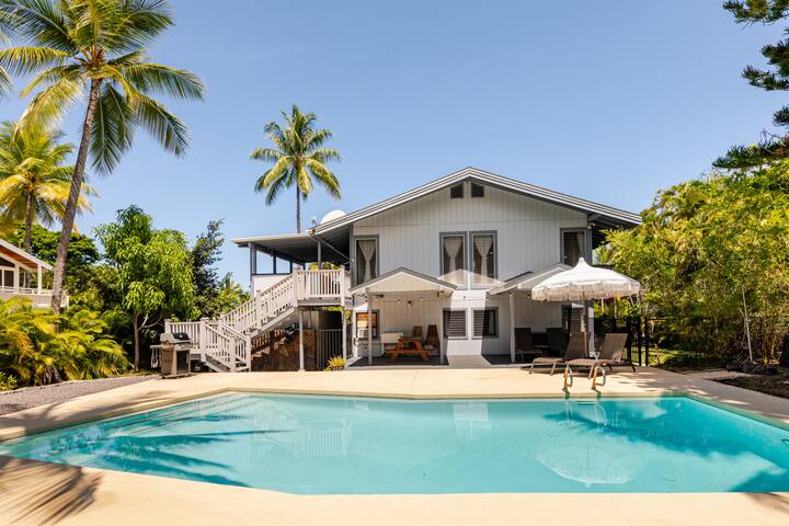 Tropical Oasis Home with Pool and Steps to Beach