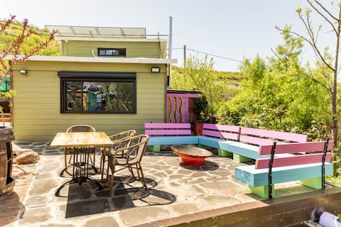 The Jasmine B&B with the stunning view