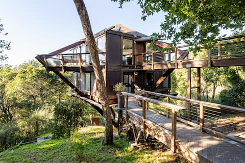 Peaceful Treehouse with Ocean View