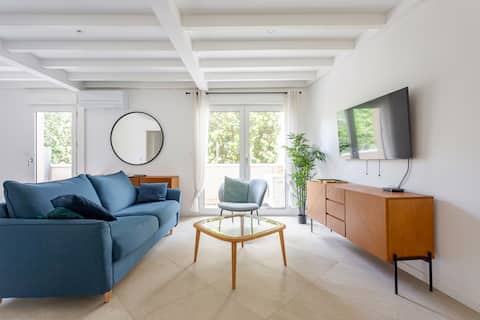Annonce Airbnb populaire: New and air-conditioned 4 bedroom, Andernos, quiet center à Andernos Les Bains