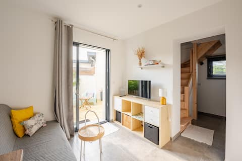 Airbnb performant: T2 Duplex, all comforts, 200 m from the beach à Labenne