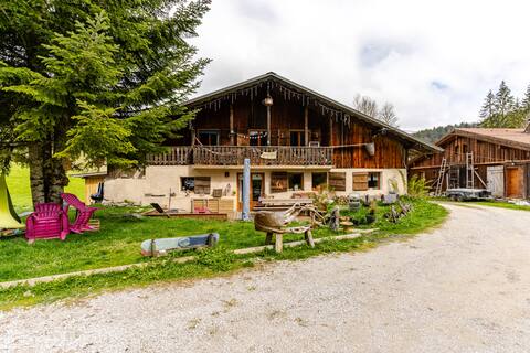 alpine rustic chalet, 14 beds. 5 bedrooms
