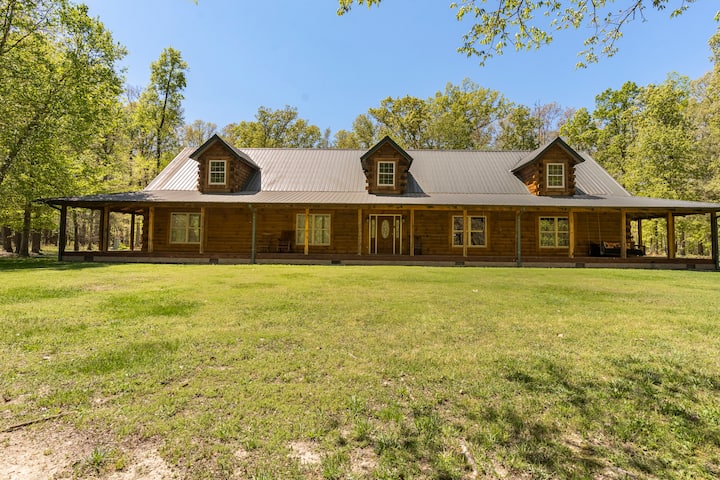 Secluded Log Cabin in the Woods