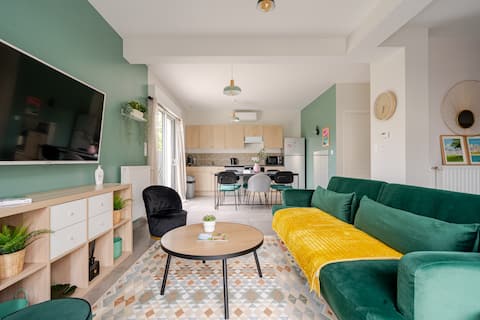 New Villa 6 pers - 5mn Tours - Cosy - Castles