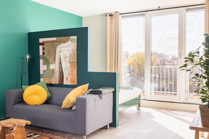 Studio With Private Bathroom, Kitchen And Terrace - Ámsterdam