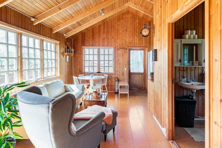 Beautiful Cabin With Hot Tub And Mountain View - Iceland