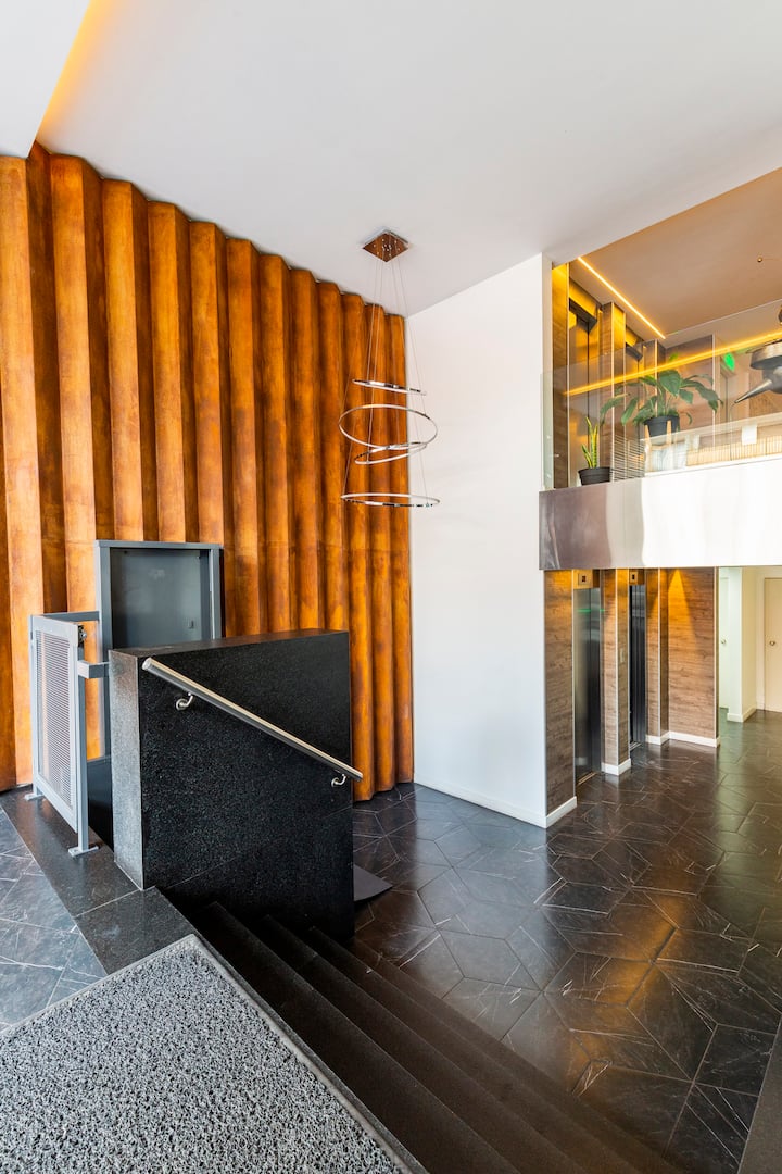 Квартира-студия с балконом, бассейном и кондиционером в San Telmo