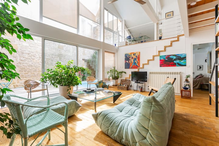 Loft with its private swimming pool